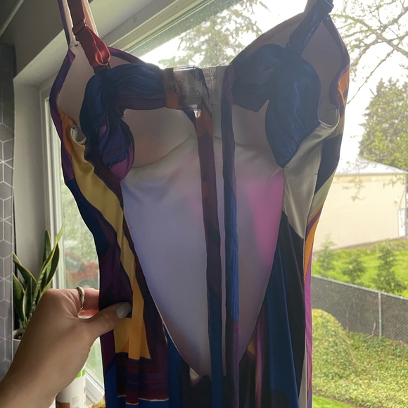 Cache Multicolored/Rainbow Dress Size 2 - Picture 8 of 9